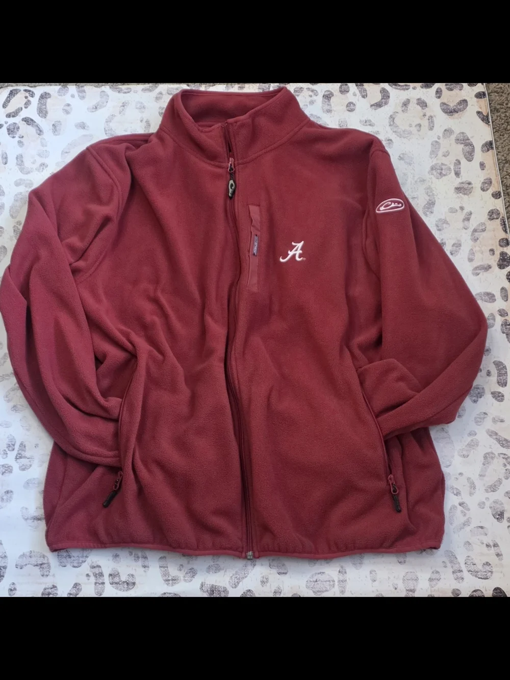 Alabama Crimson Tide Collegiate Full-Zip Fleece Jacket with 'A' Script